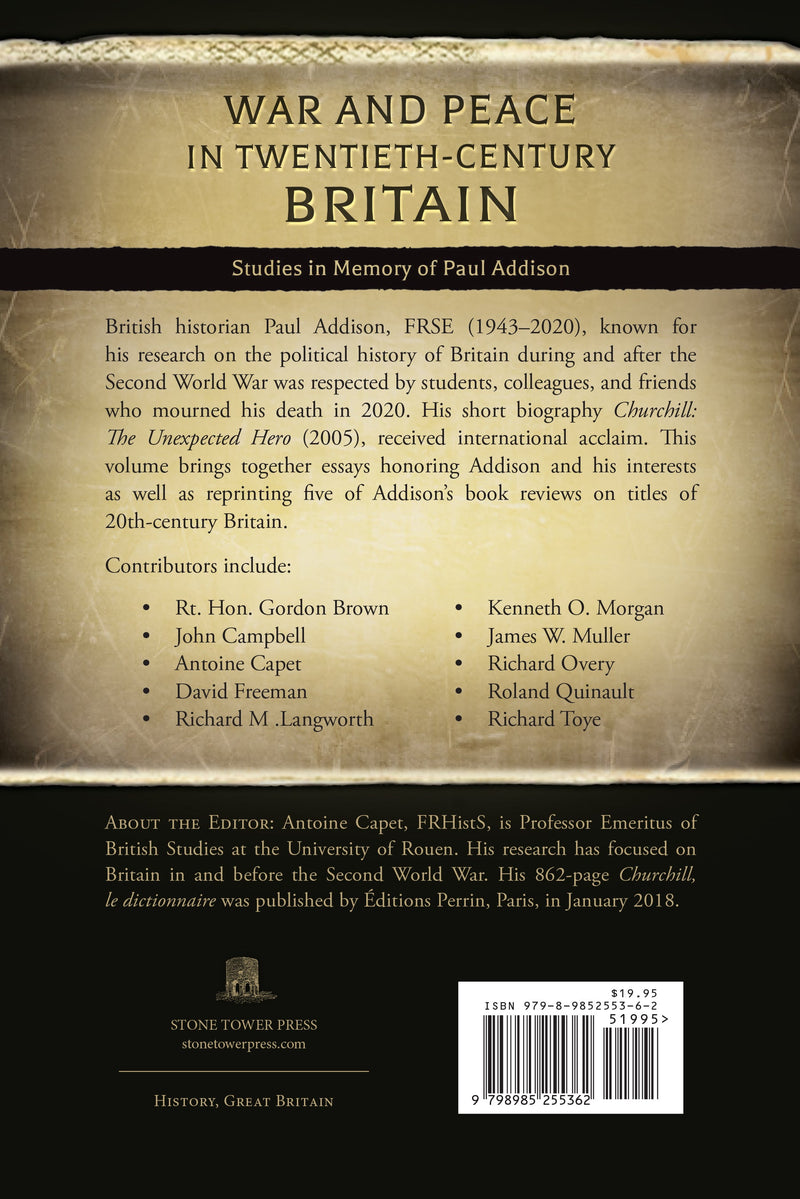War and Peace in Twentieth-Century Britain