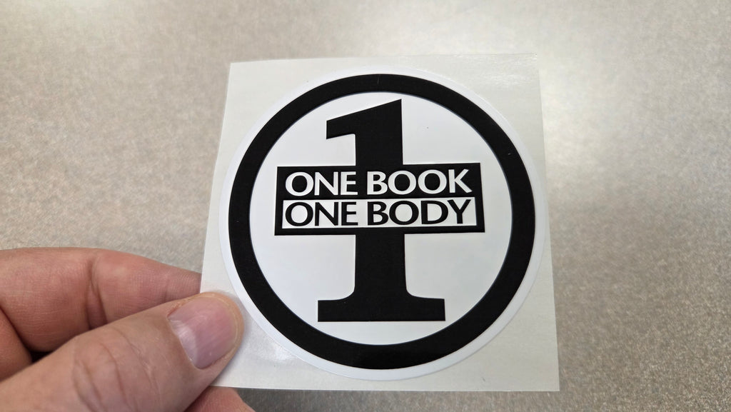 One Book One Body 3" Logo Sticker