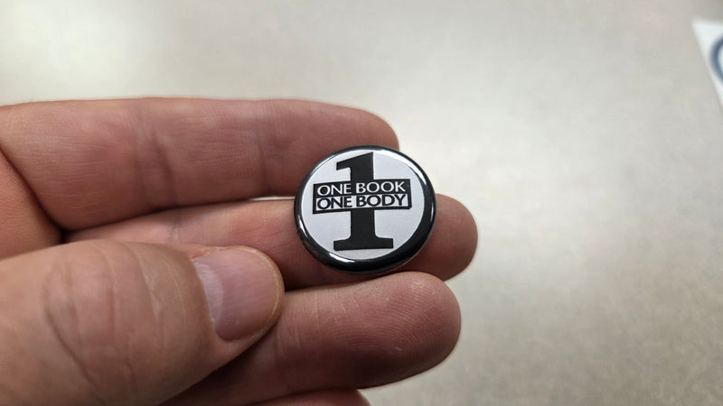 One Book One Body 1" Button Pin