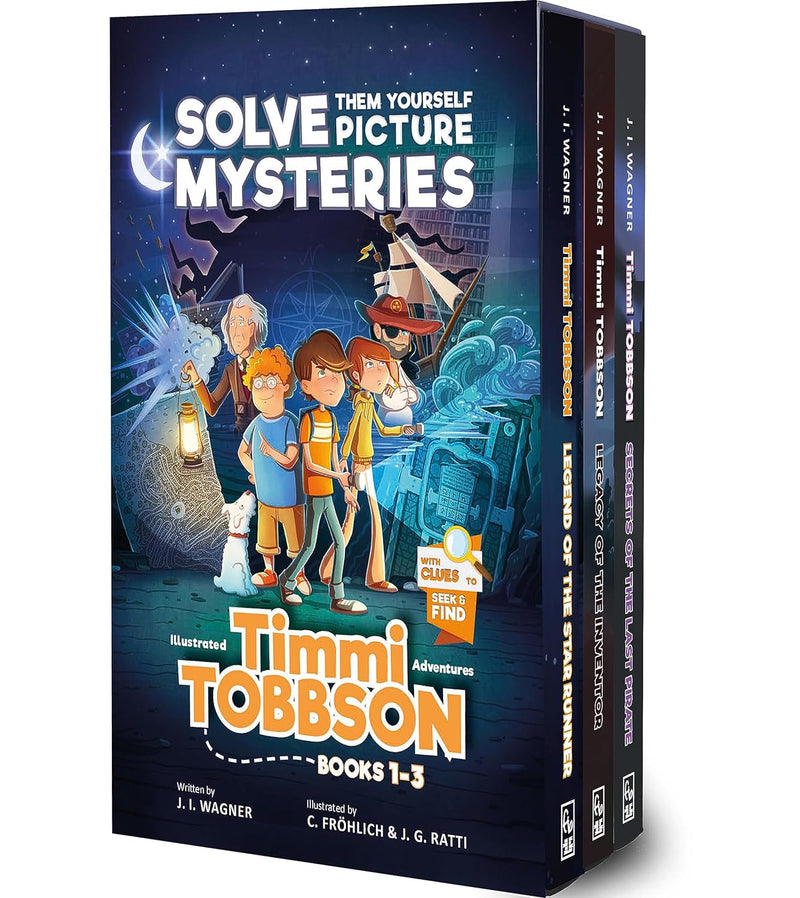 Timmi Tobbson Big Boxed Set: Solve-Them-Yourself Picture Mystery Adventures for Boys and Girls aged 8-12
