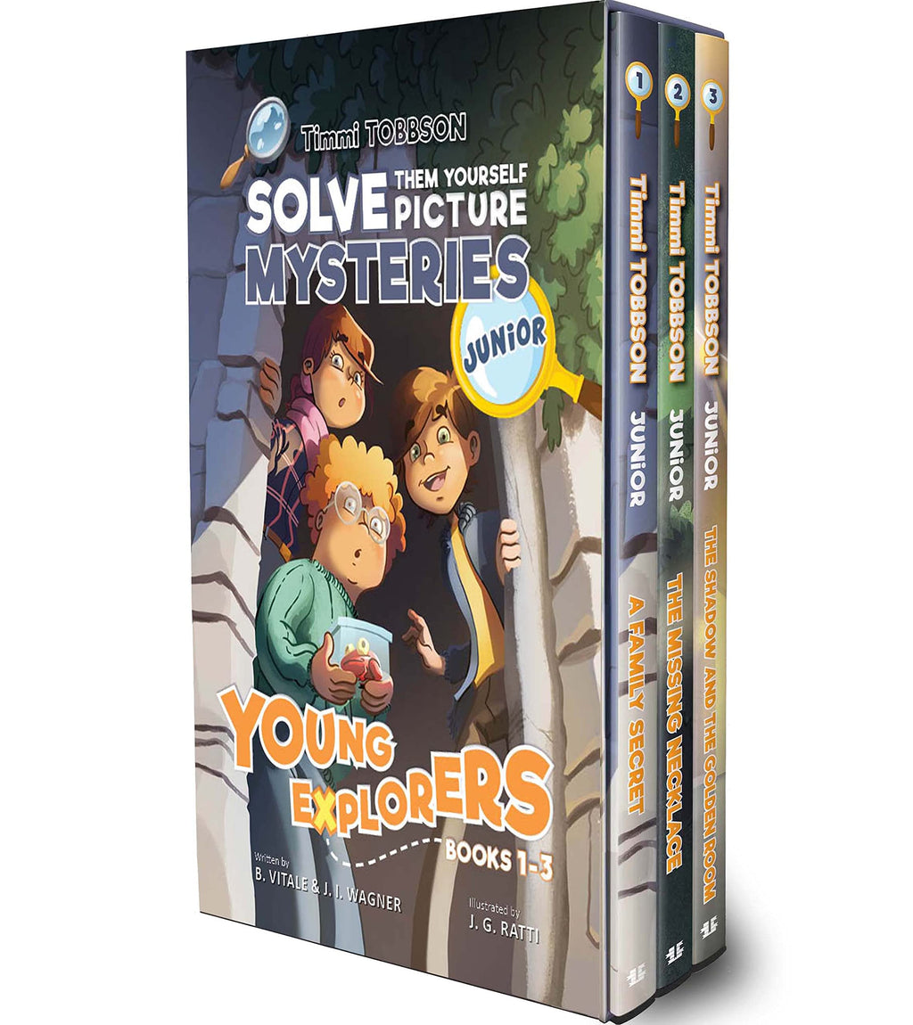 Timmi Tobbson Junior Boxed Set: Children's Detective Adventure Books 1-3 (Solve-Them-Yourself Mysteries Book Series for Boys and Girls (Cover may vary)
